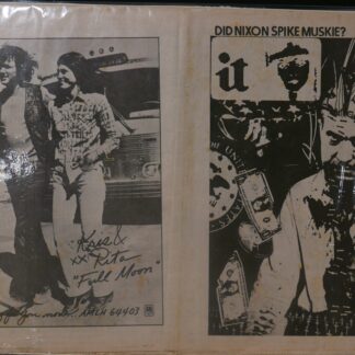 International Times, "Did Nixon Spike Muskie", N°161, 26 Aout - 9 Sept. 1973, UK, 46,5 x 30 cm